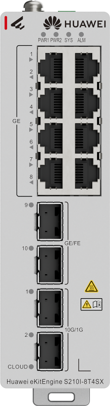 Huawei S210I-8T4SX DIN-Rail Industrial Switch