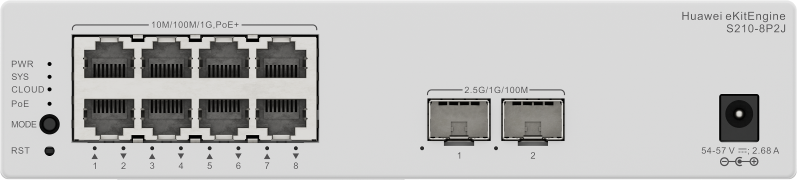 Huawei S210-8P2J L2 Managed PoE+ Switch