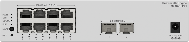 Huawei S210-8LP2J L2 Managed PoE+ Switch